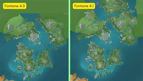 Genshin Impact 4.1 Leak Reveals New Fontaine Map。